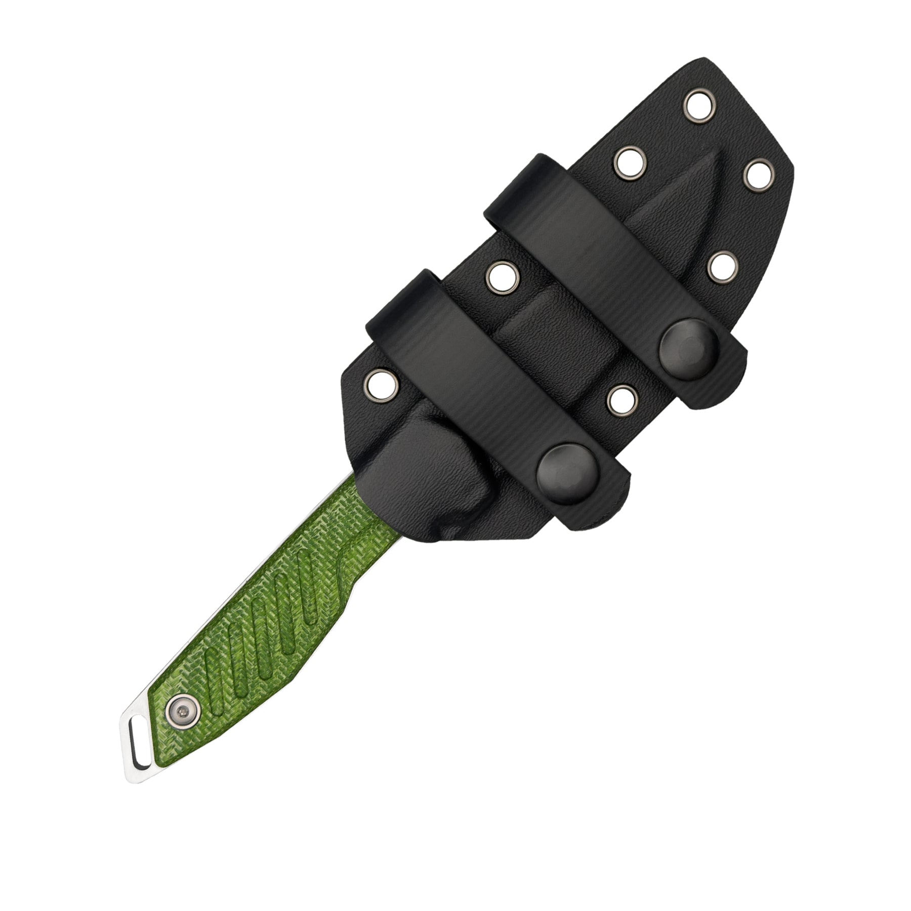 Extrema Ratio BFK Pixel coltello a lama fissa compatto con profilo tanto modificato,  impugnatura ergonomica scanalata e passante per cordino ideale per everyday carry tattico