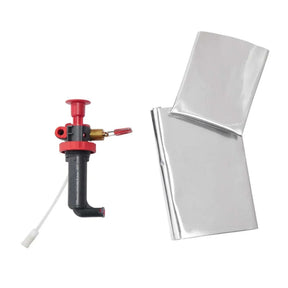 MSR Standard Fuel Pump pompa carburante universale per fornelli multicombustibile MSR come WhisperLite, XGK EX e SimmerLite. Include valvola di controllo, pescante e guarnizioni per una pressurizzazione sicura e affidabile in campeggio e spedizioni.