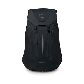 Osprey Hikelite LT 30 Zaino da 30 L ultraleggero da trekking ed escursionismo con schienale ventilato AirSpeed, tasche laterali in rete elasticizzata, spallacci ergonomici e chiusura a cappuccio con fibbie per outdoor su sfondo bianco.