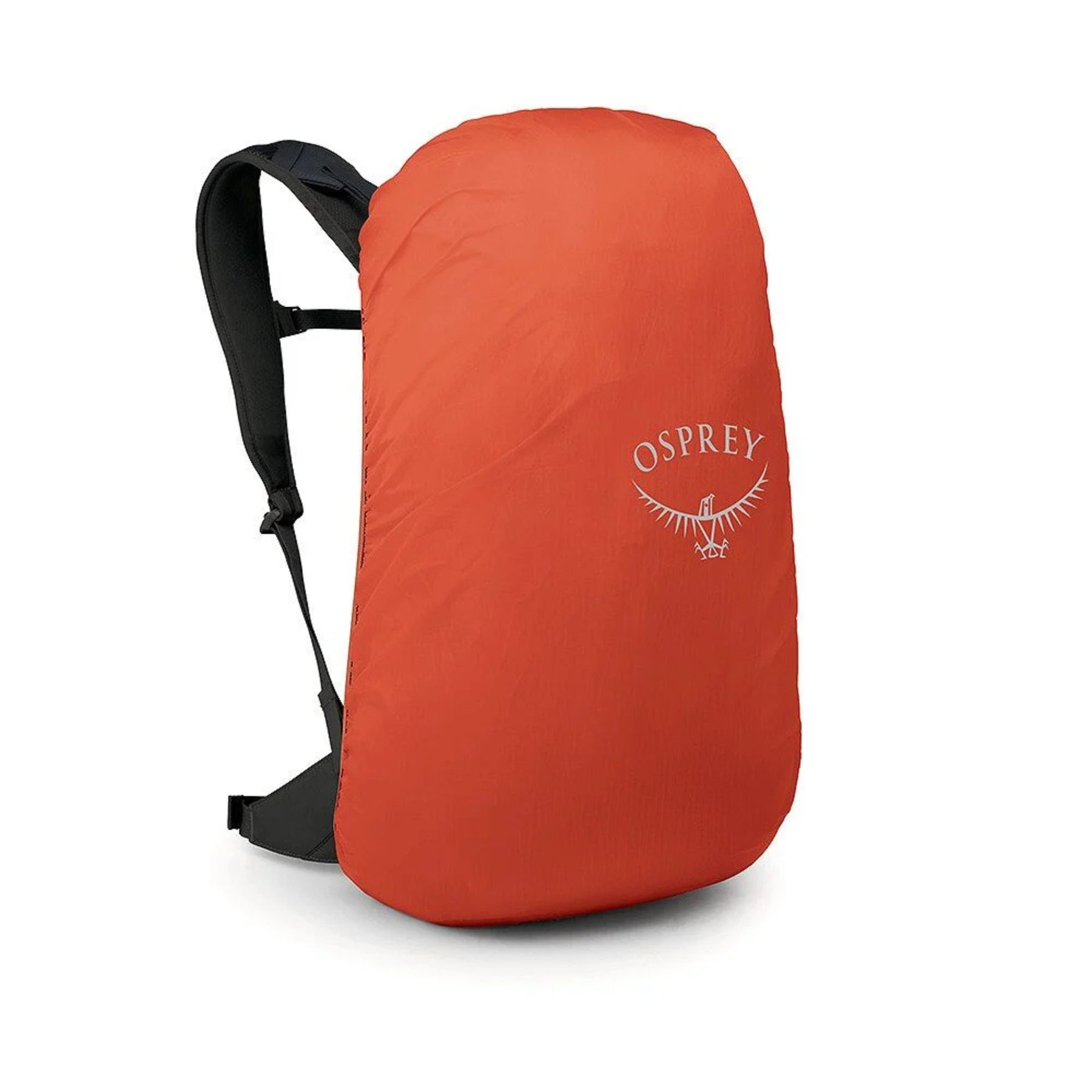 Osprey Hikelite LT 30 Zaino da 30 L ultraleggero da trekking ed escursionismo con schienale ventilato AirSpeed, tasche laterali in rete elasticizzata, spallacci ergonomici e chiusura a cappuccio con fibbie per outdoor su sfondo bianco.