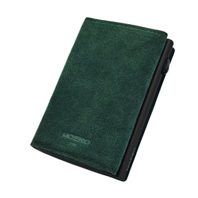 MOERO | PRO ZIP ALCANTARA GREEN - Portafoglio