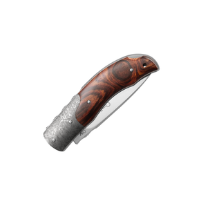 Viper Quality Coltello chiudibile artigianale con lama satinata in acciaio inossidabile e manico ergonomico disponibile in pregiate finiture di legno o con inserti TITANIO dotato di sistema di apertura fluido e design elegante ideale per il porto quotidiano e collezionismo