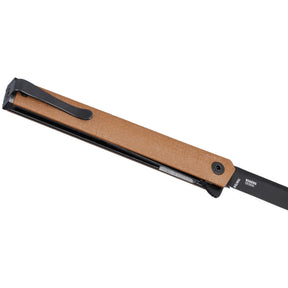 CRKT CEO Flipper 7097DK coltello chiudibile compatto ed elegante con apertura flipper su cuscinetti a sfera IKBS, lama affilata e profilo sottile stile penna da taschino, perfetto per porto quotidiano EDC e outdoor.
