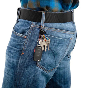 Nite Ize KeyRack S-Biner moschettone portachiavi principale con sei piccoli moschettoni a S a doppia leva per l'organizzazione e la gestione separata delle chiavi. Accessorio EDC per uso quotidiano.