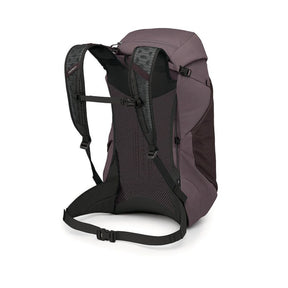 Osprey Hikelite LT 30 Zaino da 30 L ultraleggero da trekking ed escursionismo con schienale ventilato AirSpeed, tasche laterali in rete elasticizzata, spallacci ergonomici e chiusura a cappuccio con fibbie per outdoor su sfondo bianco.