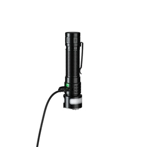 Fenix LD35R torcia EDC ricaricabile da 1800 lumen con interruttore rotativo pannelli laterali COB multifunzione e base magnetica ideale per uso quotidiano outdoor ed emergenze