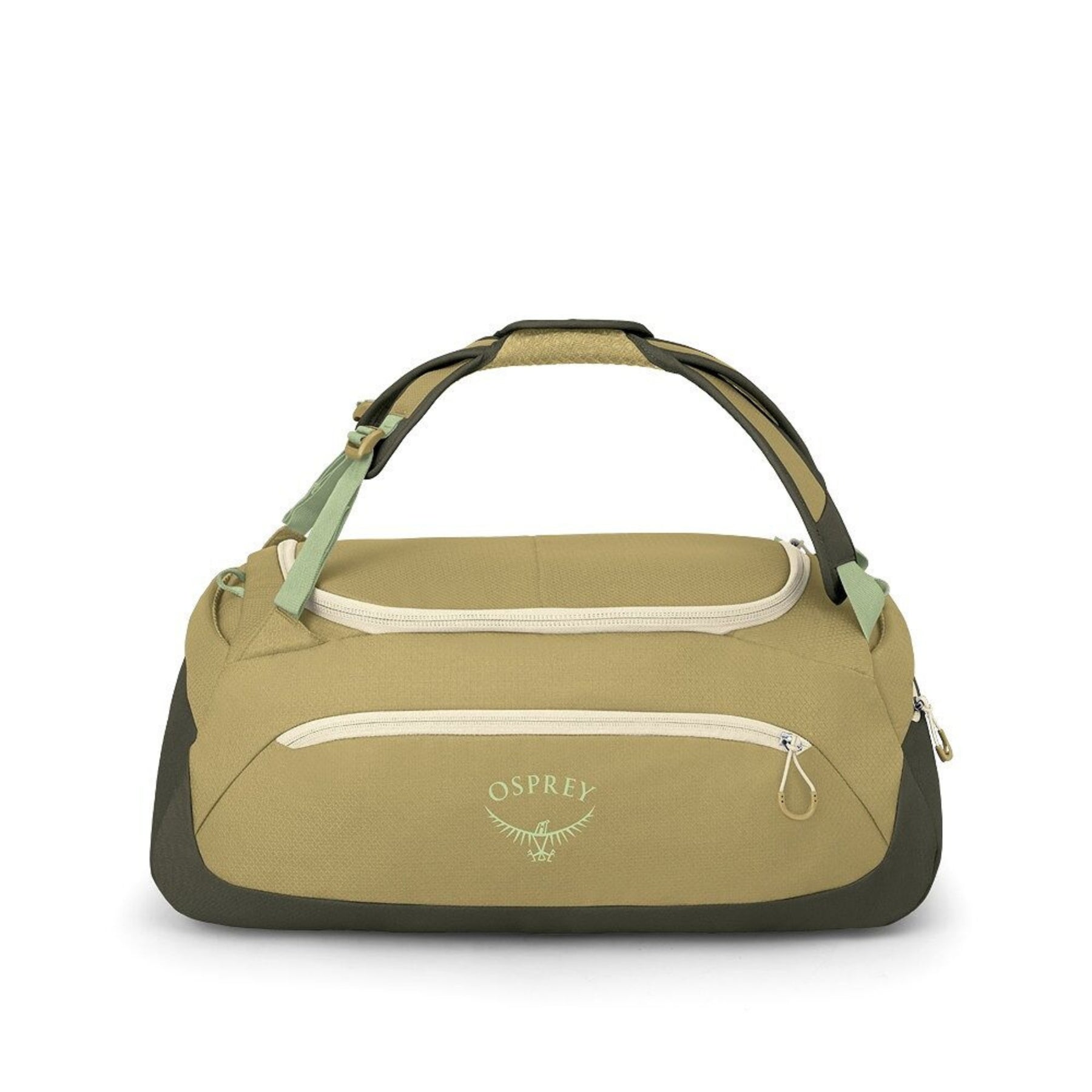 Osprey Daylite Duffel 30 borsone compatto da 30 litri in poliestere riciclato con apertura a U, tasche laterali con zip, spallacci imbottiti convertibili per trasporto a zaino o a tracolla, ideale per palestra, viaggi brevi, sport e uso quotidiano