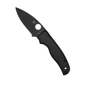 Spyderco Shaman G-10 coltello chiudibile EDC  con foro Round Hole impugnatura ergonomica sagomata con guancette in G-10 e blocco Compression Lock per outdoor e lavoro quotidiano su sfondo bianco