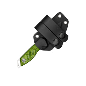 Extrema Ratio BFK NANO coltello a lama fissa neck knife compatto con lama drop point in acciaio, guancette ergonomiche sagomate e foro passante per cordino da porto al collo o EDC tattico