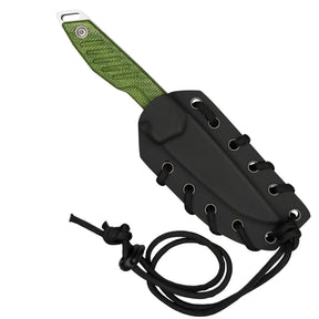 Extrema Ratio BFK Pixel coltello a lama fissa compatto con profilo tanto modificato,  impugnatura ergonomica scanalata e passante per cordino ideale per everyday carry tattico
