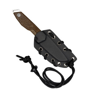 Extrema Ratio BFK Micro coltello a lama fissa compatto con profilo tanto modificato, impugnatura ergonomica sagomata e foro passante per cordino ideale per everyday carry tattico