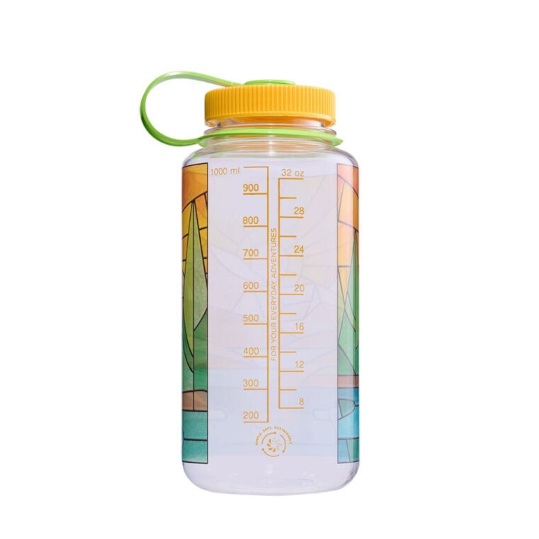 NALGENE | WIDE MOUTH STAINED GLASS PRINT BOTTLE River - Borraccia a bocca larga 0.94 L