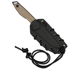 Extrema Ratio BFK Pixel coltello a lama fissa compatto con profilo tanto modificato,  impugnatura ergonomica scanalata e passante per cordino ideale per everyday carry tattico
