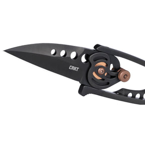 CRKT Snap Lock coltello chiudibile tascabile con sistema di apertura laterale rotante a camma design Ed Van Hoy, lama in acciaio inox e impugnatura scheletrata per EDC