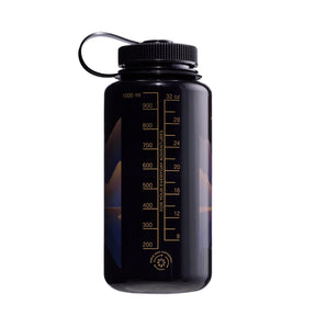 NALGENE | WIDE MOUTH NEGATIVE LANDSCAPE PRINT BOTTLE Odyssey Grey with Moonset - Borraccia a bocca larga 1 L in edizione limitata