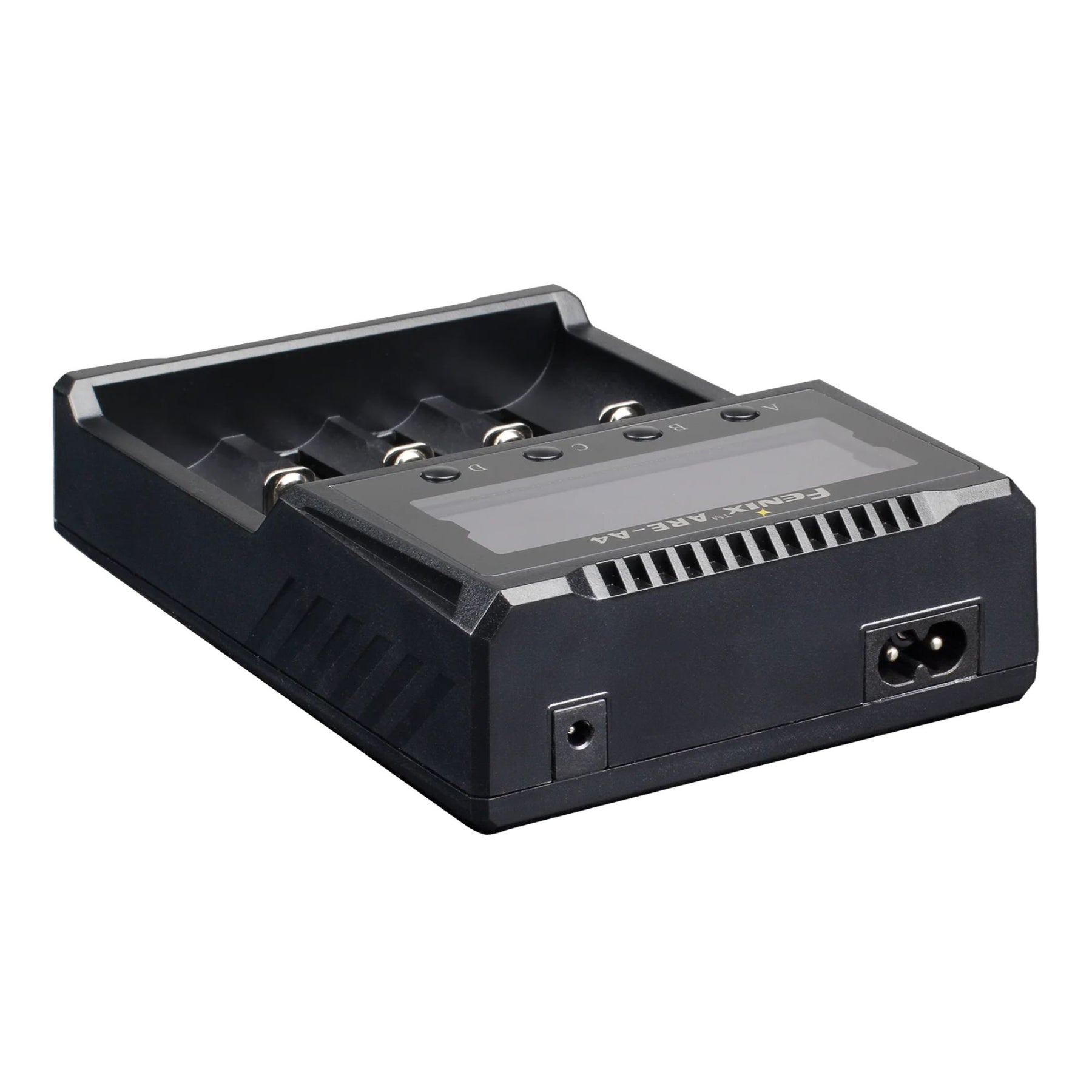 Fenix ARE-A4 caricabatterie intelligente a 4 slot indipendenti con display LCD per il monitoraggio della ricarica
