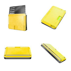 Moero M2 Ultra Saffiano portafoglio MagSafe sottile con localizzatore integrato compatibile con Apple Find My.