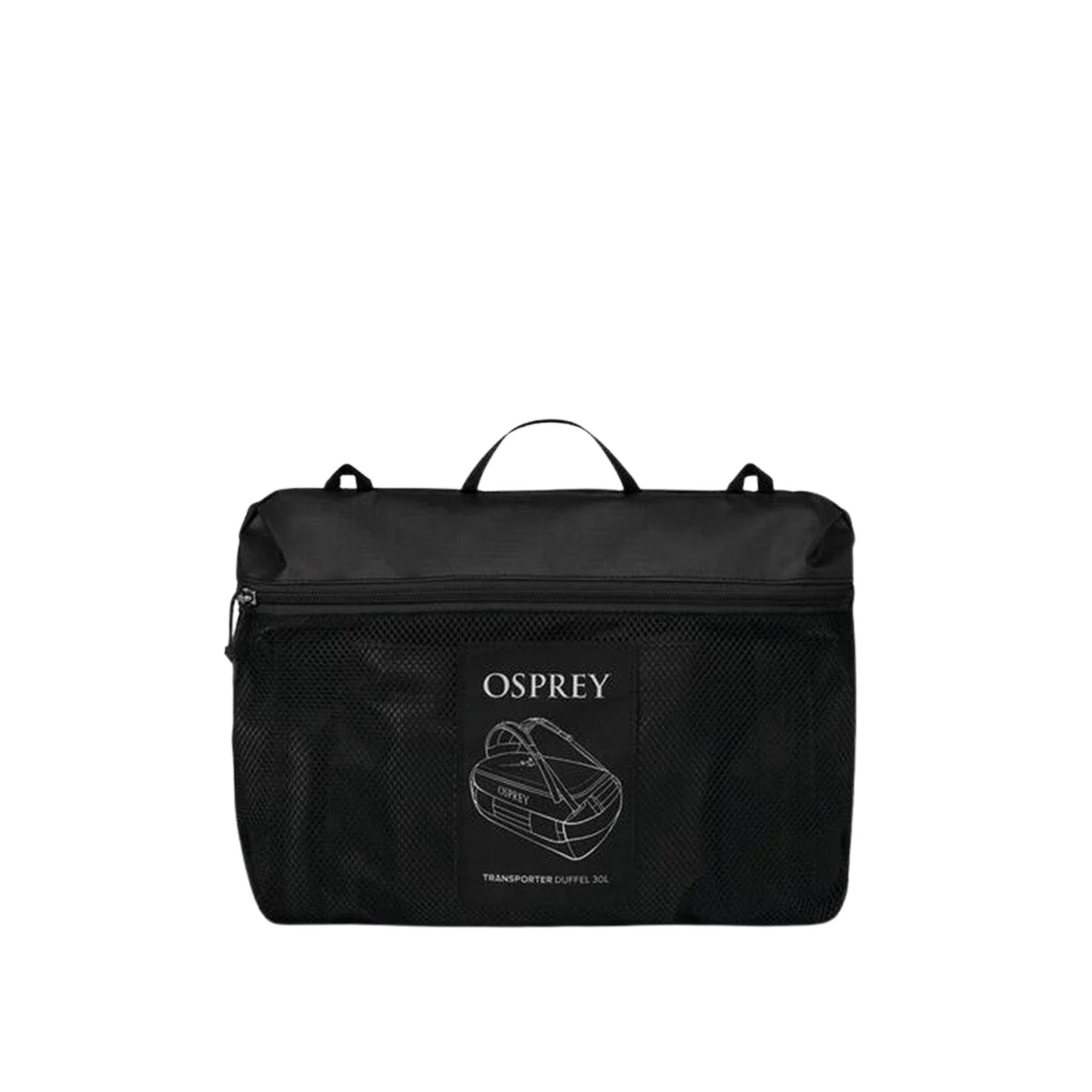Osprey Transporter Duffel 30 borsone da 30 litri con spallacci per trasporto a zaino tessuto tecnico maniglie di trasporto rinforzate e ampia apertura superiore per viaggi e outdoor