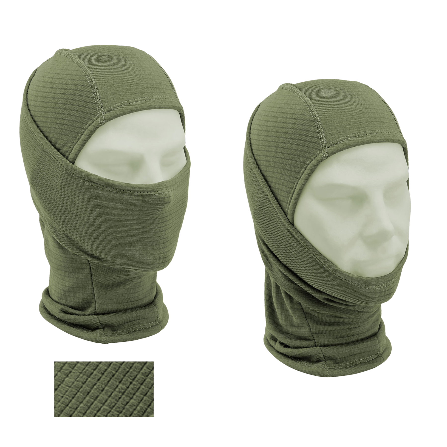 Balaclava o collare termico multifunzione Defcon 5, realizzata in tessuto traspirantee antivento con trama ripstop/waffle, per protezione dal freddo in attività tattiche, militari e outdoor