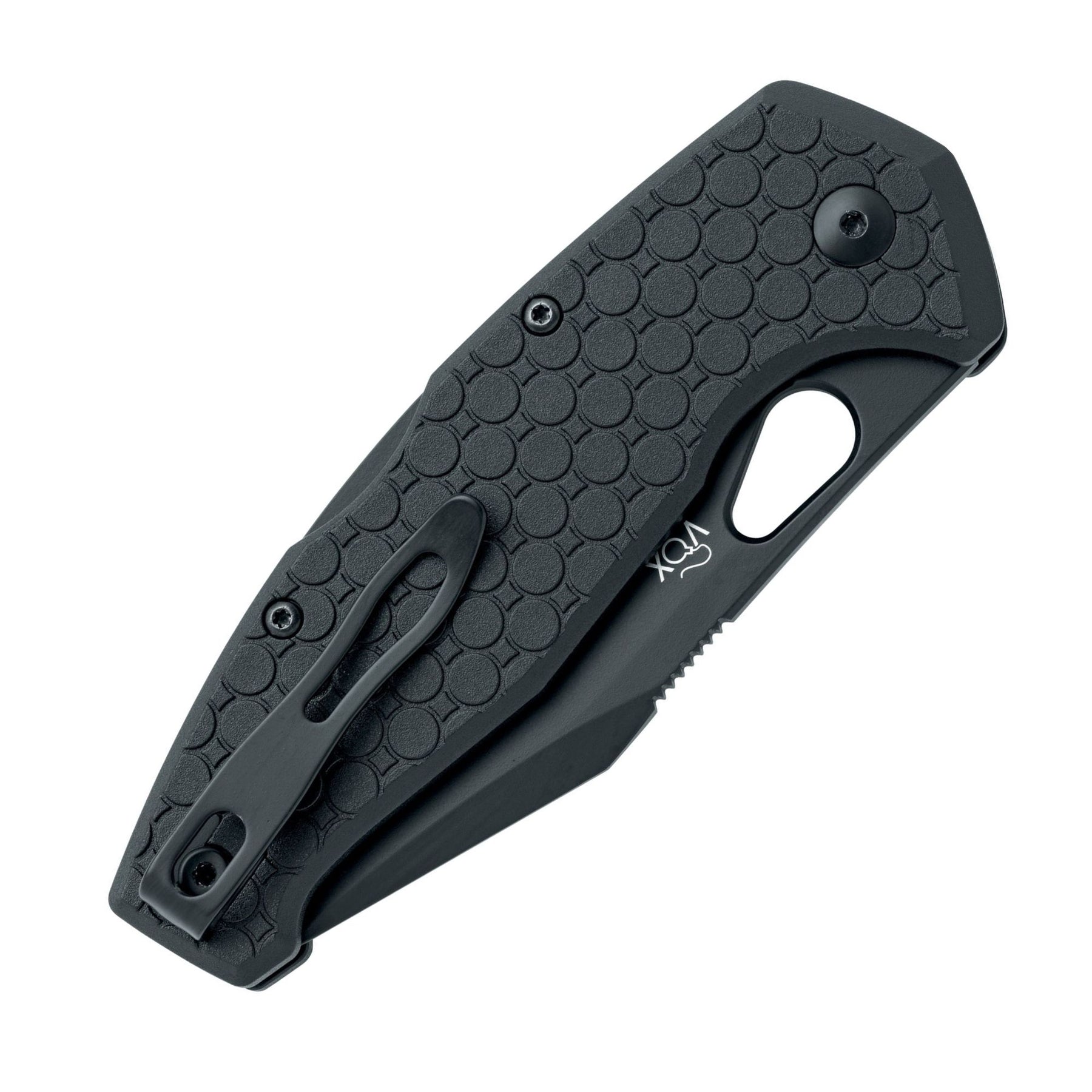 FOX KITA coltello chiudibile con lama liscia asola per apertura rapida a una mano e impugnatura con texture esagonale antiscivolo ideale per uso quotidiano EDC e attività outdoor
