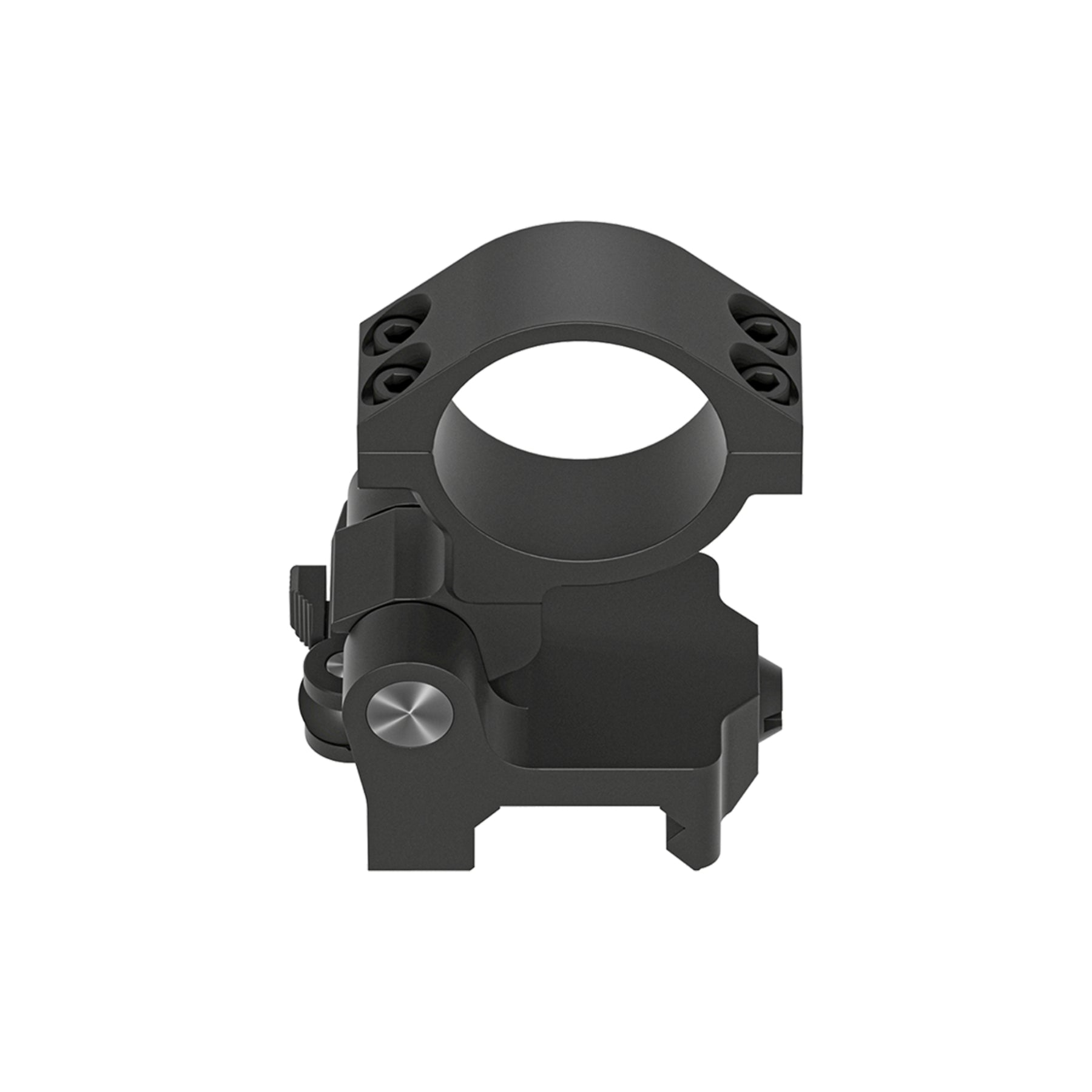 Vector Optics 30 mm Flip to Side Quick Release Picatinny Mount Ring anello di montaggio tattico da 30 mm per magnifier e ottiche, dotato di sistema a sgancio rapido e meccanismo di ribaltamento laterale per slitte Picatinny. 