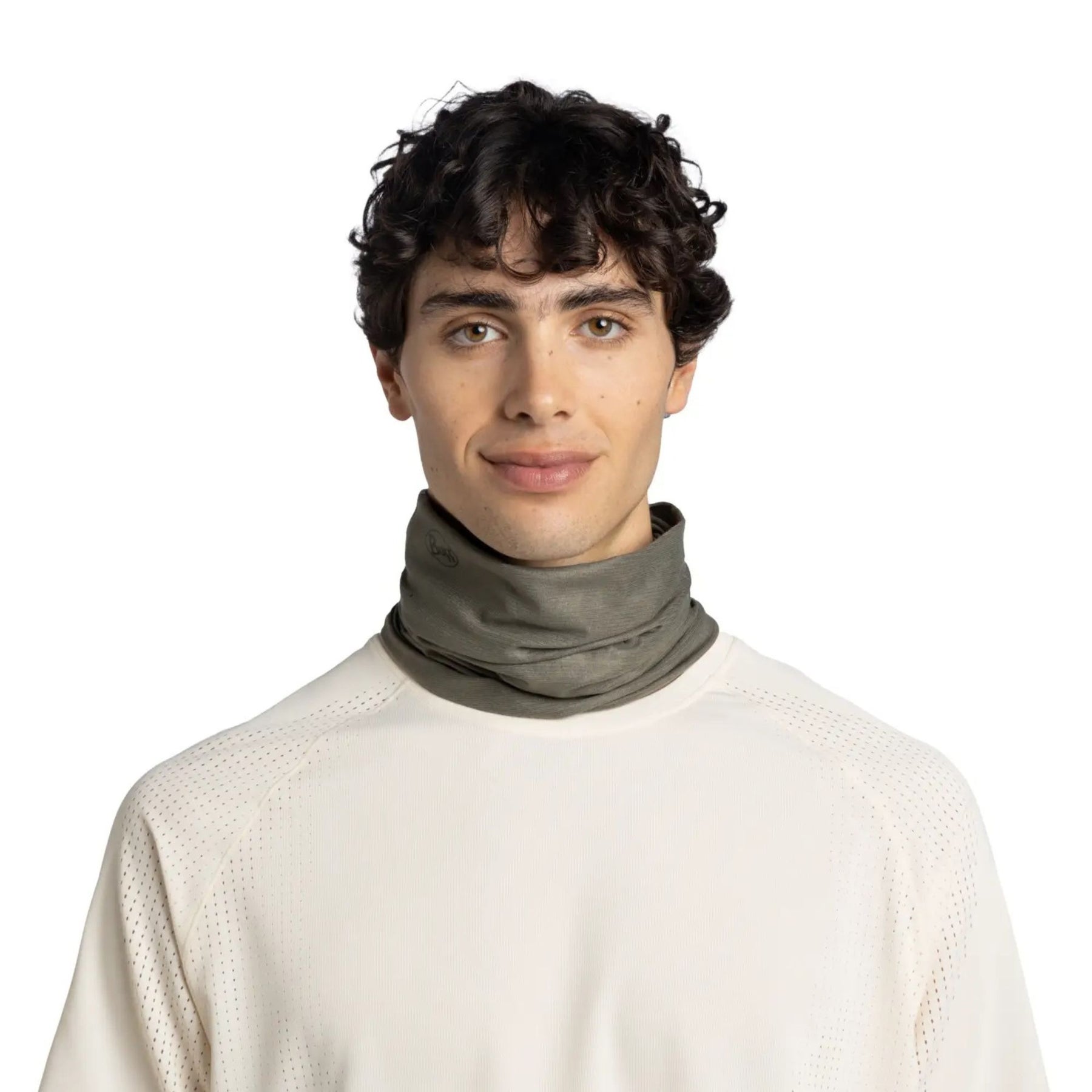 BUFF | COOLNET UV NECKWEAR INSECT SHIELD - SOLID KHAKI - Scaldacollo repellente con protezione solare - BackPacco - BP-BUFF-119329.854.10.00