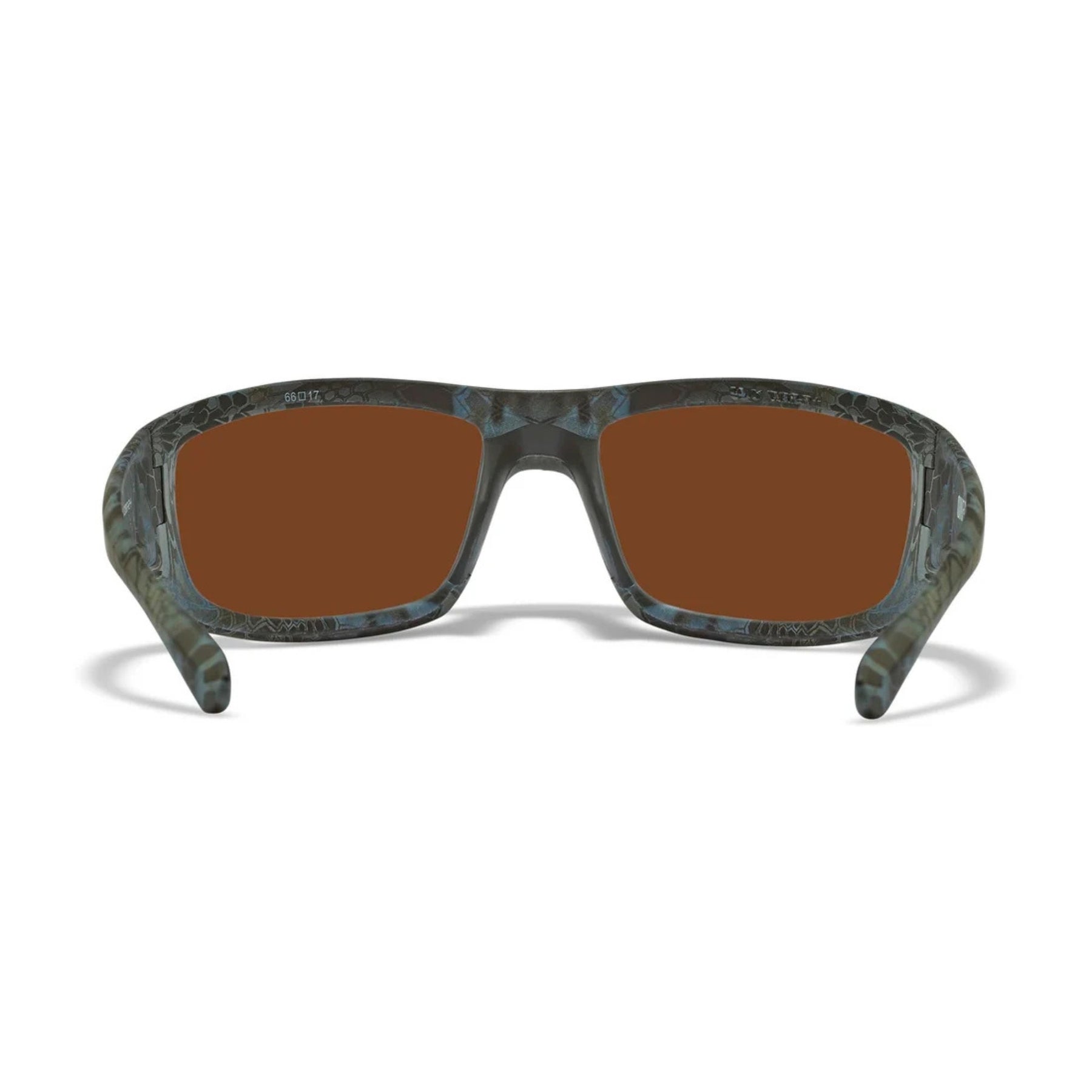 Wiley X WX Omega ACOME13 occhiali da sole polarizzati con montatura avvolgente mimetica Kryptek Neptune e lenti polarizzate a specchio Captivate per pesca e sport outdoor