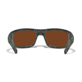 Wiley X WX Omega ACOME13 occhiali da sole polarizzati con montatura avvolgente mimetica Kryptek Neptune e lenti polarizzate a specchio Captivate per pesca e sport outdoor
