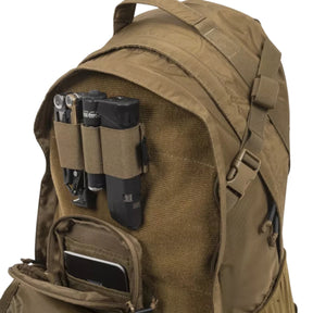 Helikon-Tex EDC Lite Backpack zaino leggero da 21 litri in nylon con cordino elastico frontale pannello a strappo tasche laterali in rete e spallacci anatomici ideale per uso quotidiano escursioni e outdoor