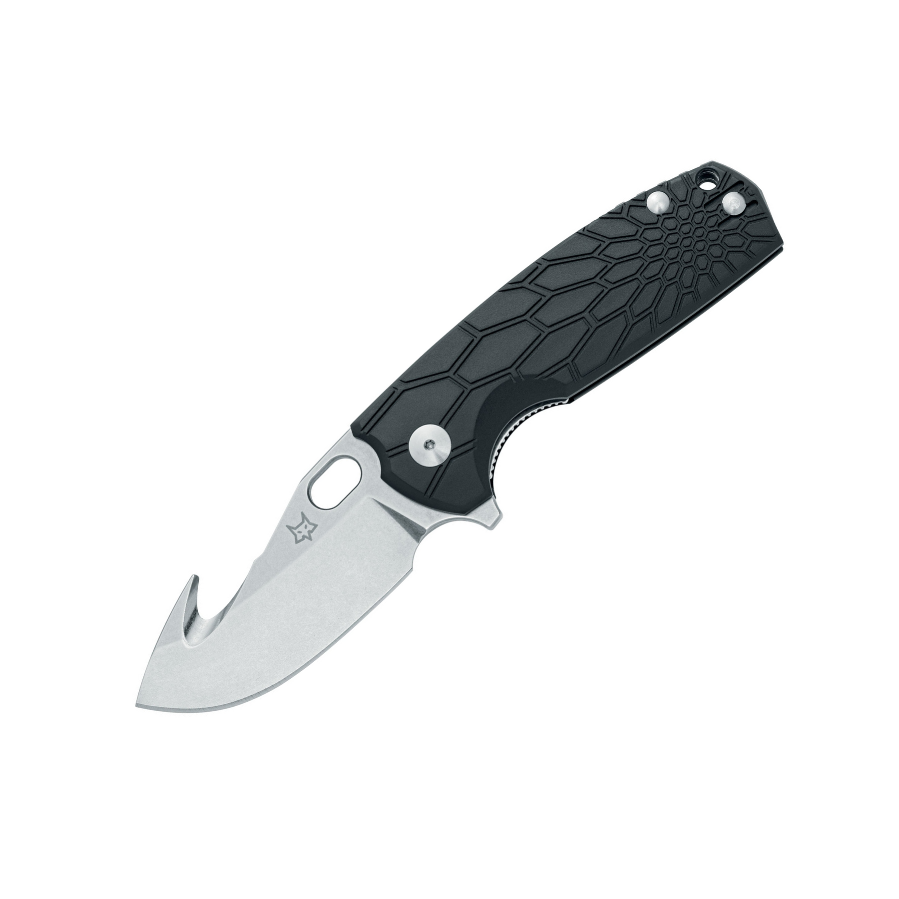 FOX CORE HUNTER coltello chiudibile con lama e gancio da caccia, impugnatura antiscivolo, ideale per outdoor, bushcraft e attività venatorie, SU BACKPACCO.IT