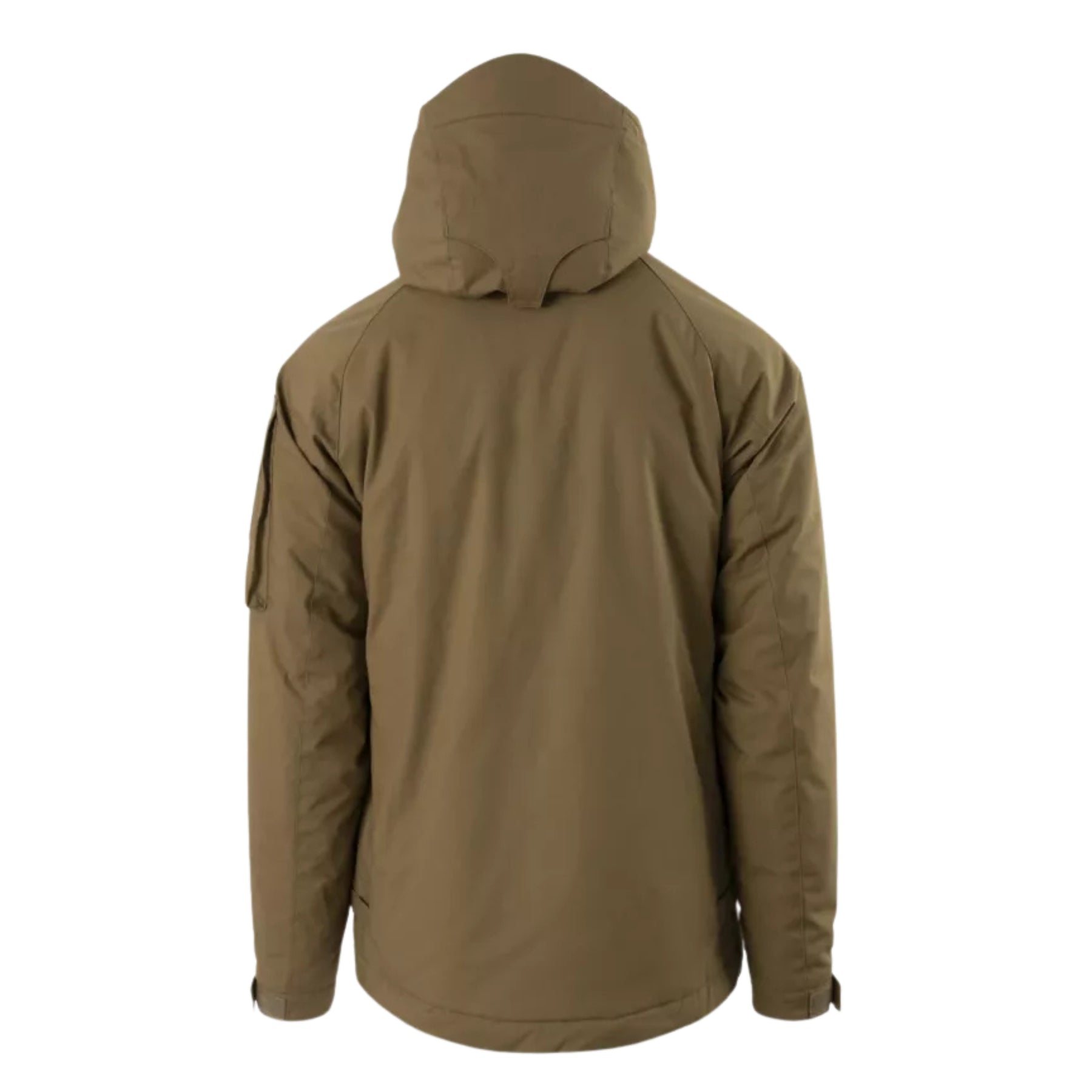 Helikon-Tex Winter Yukon Jacket giacca invernale tecnica con cappuccio regolabile imbottito, zip frontale a doppio cursore, tasche pettorali con cerniera, pannello a strappo sulla manica e fondo regolabile vista a tre quarti per outdoor