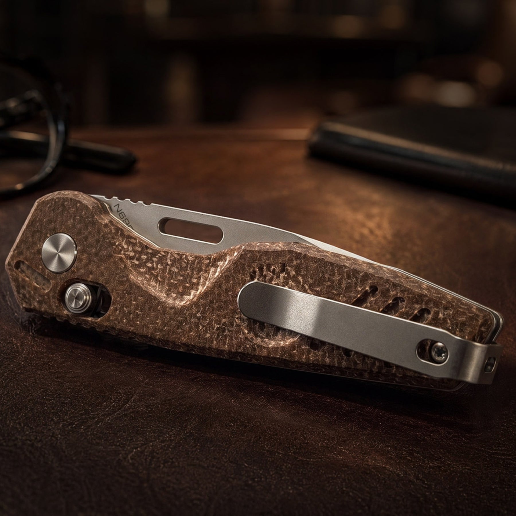 Extrema Ratio BFK ZERO coltello chiudibile tattico ed EDC con lama tanto, foro per apertura rapida, blocco di sicurezza e impugnatura ergonomica