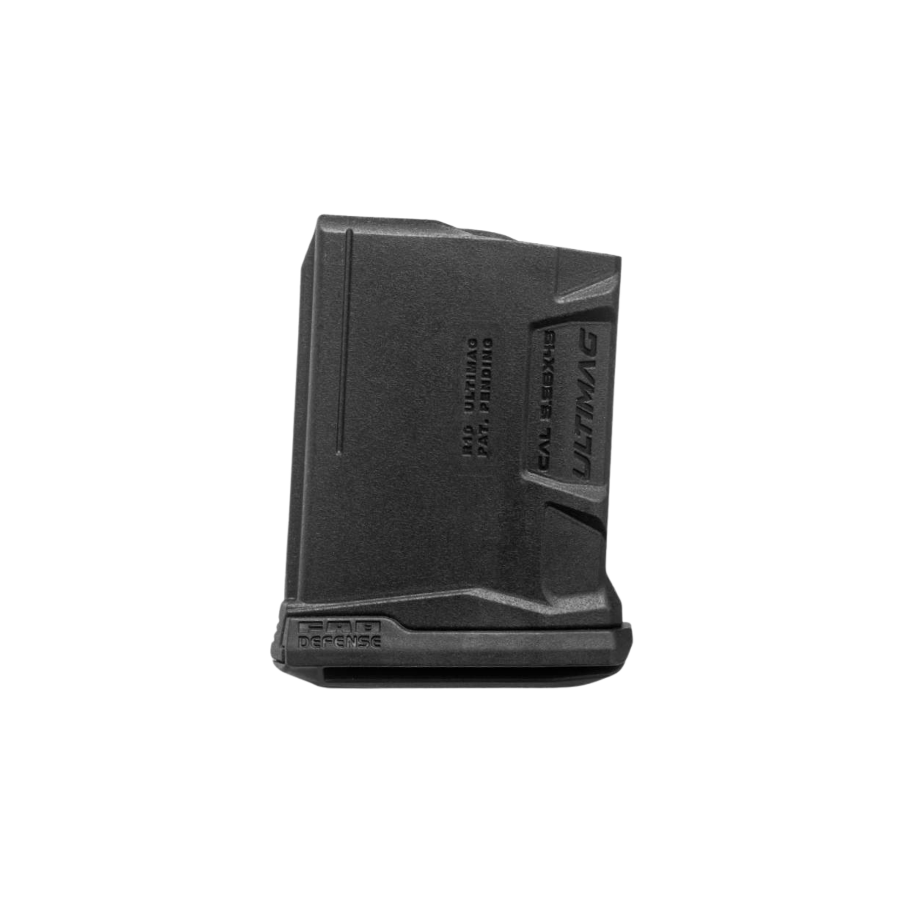 FAB Defense Ultimag 10R Caricatore AR15 in polimero rinforzato da 10 colpi. Compatibile con calibri 5.56x45mm e .223 Remington. Design ergonomico con superficie testurizzata per presa sicura e fondello predisposto per accoppiamento modulare.
