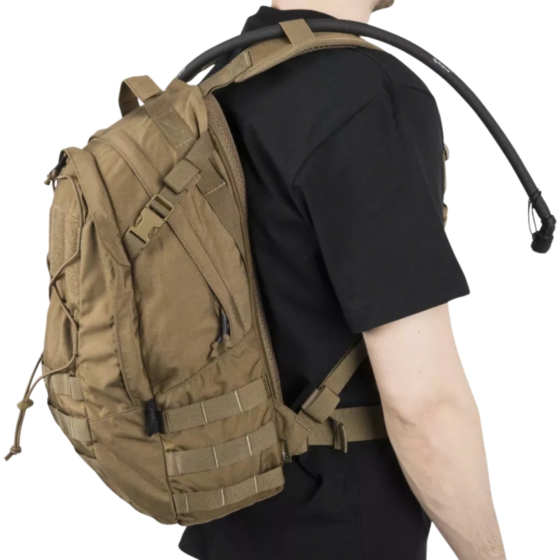 Helikon-Tex EDC Backpack zaino compatto da 24 litri in Cordura con passanti MOLLE PALS, cordino elastico frontale e pannello a strappo, ideale per porto quotidiano, escursionismo e outdoor.