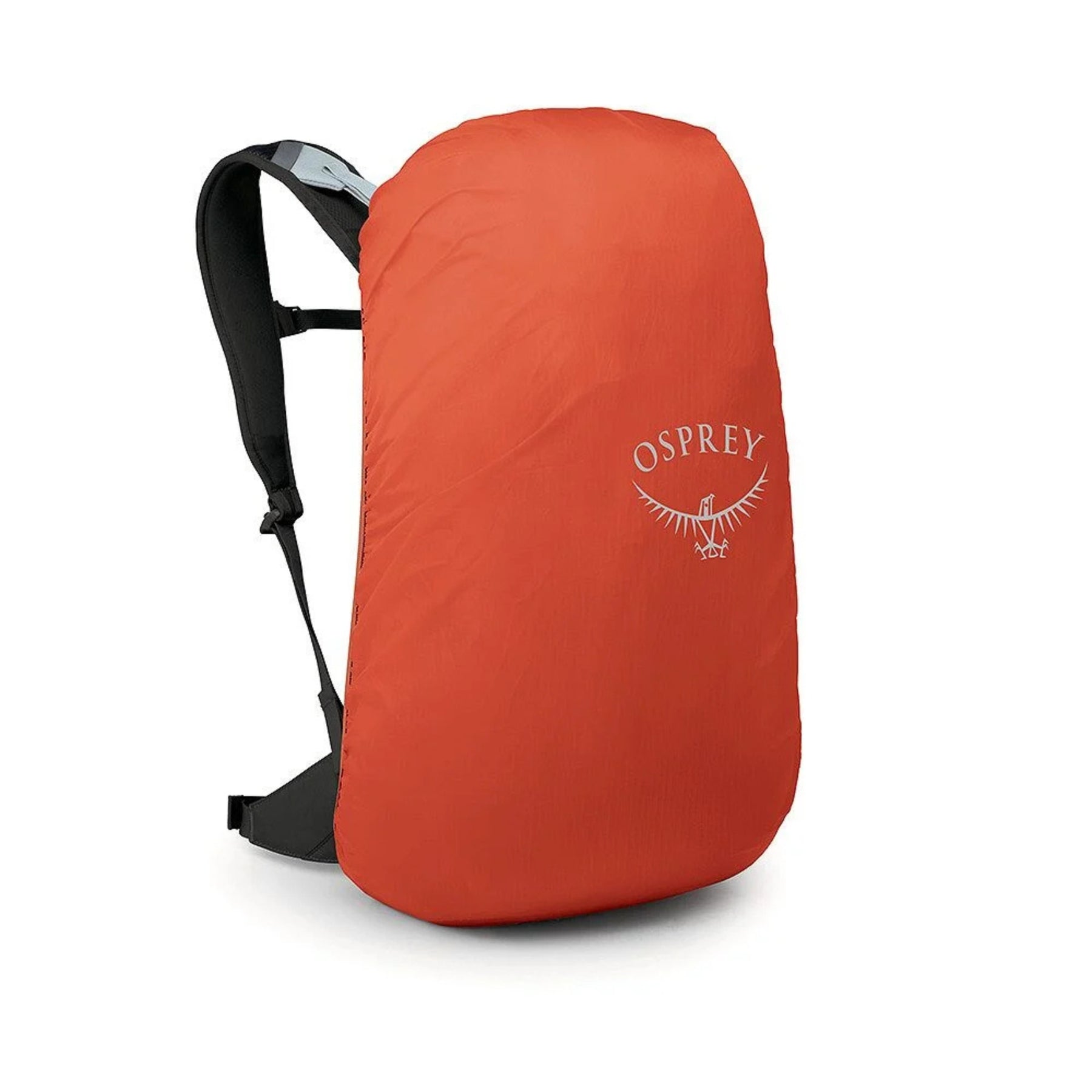 Osprey Hikelite LT 30 Zaino da 30 L ultraleggero da trekking ed escursionismo con schienale ventilato AirSpeed, tasche laterali in rete elasticizzata, spallacci ergonomici e chiusura a cappuccio con fibbie per outdoor su sfondo bianco.