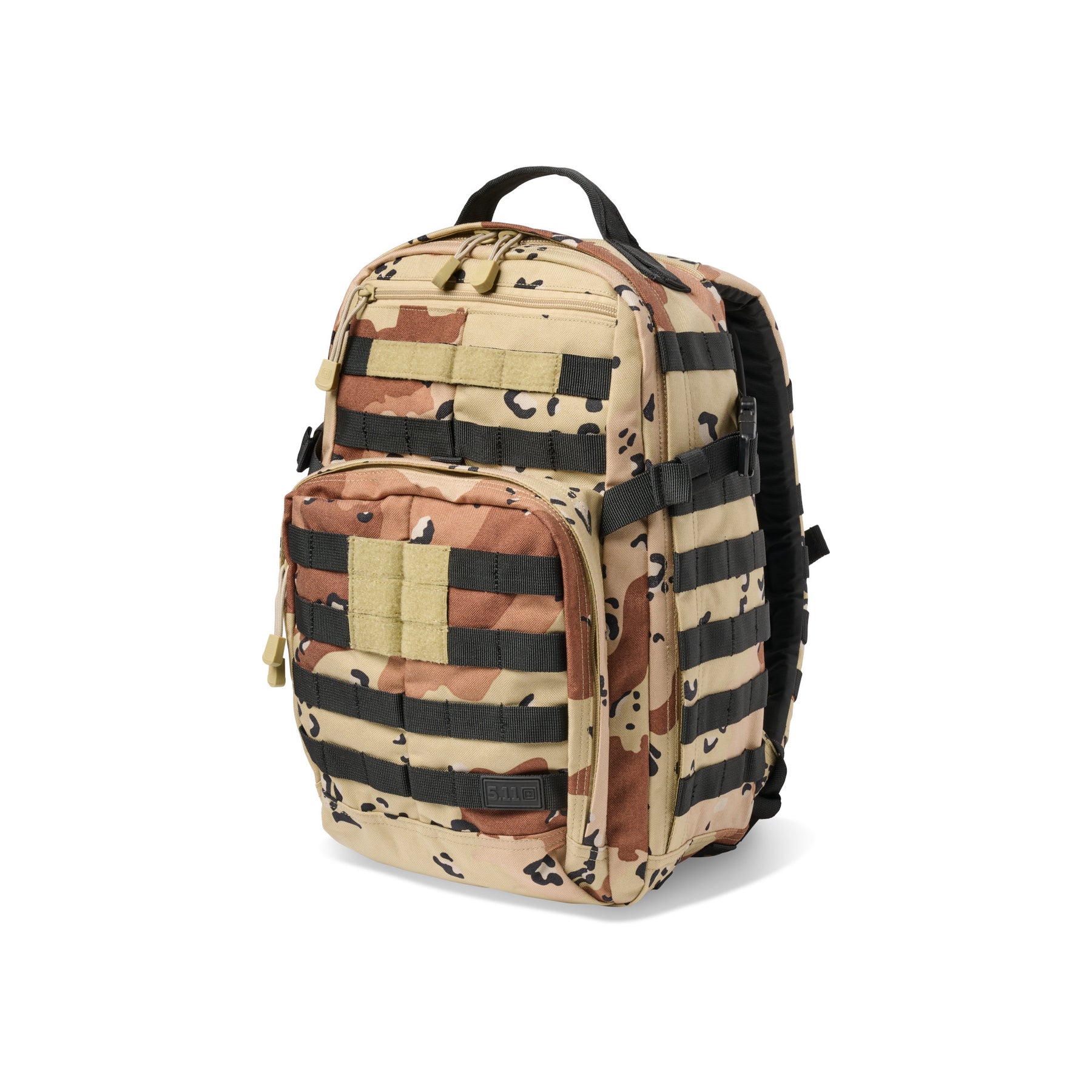 5.11 Tactical Rush12 2.0: Zaino tattico compatto da 24 litri, versione aggiornata del modello più iconico del brand. Realizzato in robusto nylon 1050D, include uno scomparto imbottito per laptop, un vano CCW occultato per il trasporto sicuro e una tasca frontale con organizzazione interna avanzata. Caratterizzato dal sistema MOLLE esterno per la massima modularità, è ideale per uso quotidiano, attività outdoor o come zaino operativo leggero.