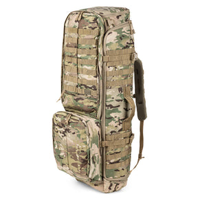 5.11 RUSH Sierra One, zaino tattico da 62L con telaio interno in alluminio e Nylon 500D/1050D, sistema MOLLE frontale e laterale per espansione modulare, scomparto principale imbottito.