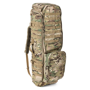 5.11 RUSH Sierra One, zaino tattico da 62L con telaio interno in alluminio e Nylon 500D/1050D, sistema MOLLE frontale e laterale per espansione modulare, scomparto principale imbottito.