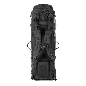 5.11 RUSH Sierra One, zaino tattico da 62L con telaio interno in alluminio e Nylon 500D/1050D, sistema MOLLE frontale e laterale per espansione modulare, scomparto principale imbottito.