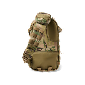 5.11 Tactical RUSH MOAB 10 Zaino monospalla ambidestro 18L in nylon 1050D. Dotato di sistema MOLLE, tasca CCW nascosta, scomparto idratazione e pouch comms su spallaccio. Compatibile Tier System per integrazione modulare. Ideale per EDC e operazioni rapide.