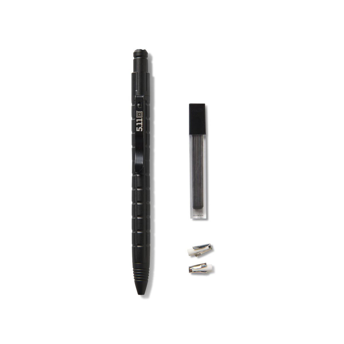 5.11 Kubaton Tactical Pencil - Matita tattica nera in metallo con grip antiscivolo e clip da tasca, ideale per autodifesa e uso outdoor - backpacco.it