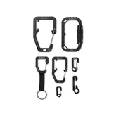 Kit di moschettoni tattici 5.11 HARDPOINT con accessori EDC, inclusi moschettoni USA MADE, portachiavi e multi-tool - ideali per outdoor, survival e uso quotidiano, su backpacco.it