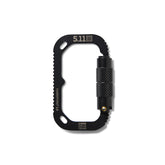 Carabiner 5.11 Hardpoint L3 con meccanismo di bloccaggio zigrinato, capacità di carico 100 kg, accessorio tattico per trasporto attrezzatura outdoor e militare, su backpacco.it