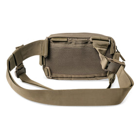 5.11 Tactical LV6 Waist Pack 2.0 marsupio tattico EDC da 3 litri in nylon 840D con cinghie di compressione laterali, tasca frontale con zip e scomparto posteriore a scomparsa, ideale per porto occulto CCW e uso outdoor.