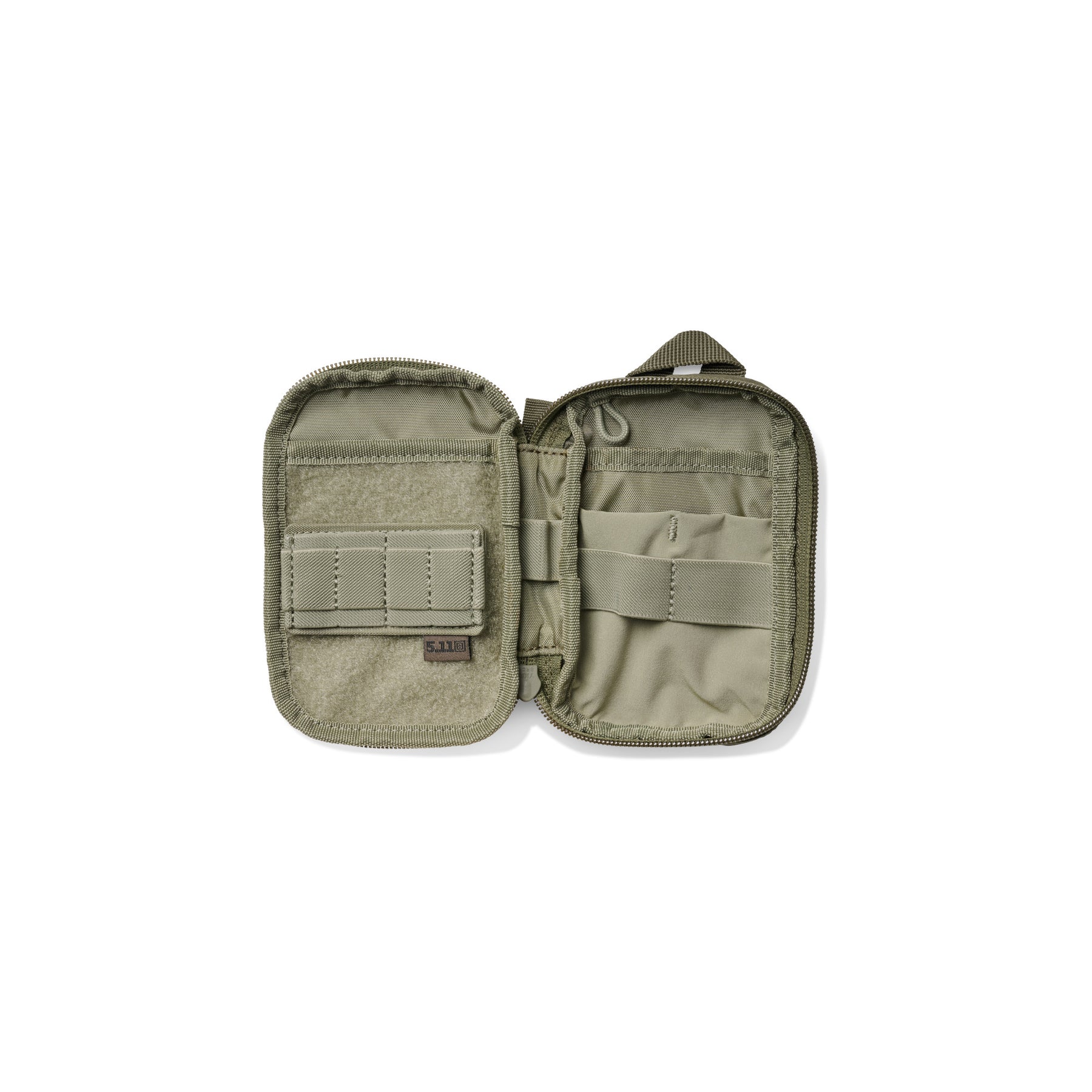 5.11 Egor Pouch Sierra Tasca organizer EDC in nylon 500D con apertura a conchiglia pannello frontale MOLLE e striscia in velcro per patch identificative ideale per organizzazione attrezzi e accessori tattici.
