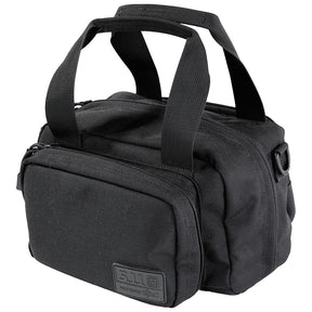 Borsa tattica 5.11 Small Kit Bag da 8 litri**, di colore nero, compatta e versatile per il trasporto di attrezzatura (Field Tested), con doppia maniglia superiore e tracolla a D per il trasporto