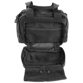 Borsa tattica 5.11 Small Kit Bag da 8 litri**, di colore nero, compatta e versatile per il trasporto di attrezzatura (Field Tested), con doppia maniglia superiore e tracolla a D per il trasporto