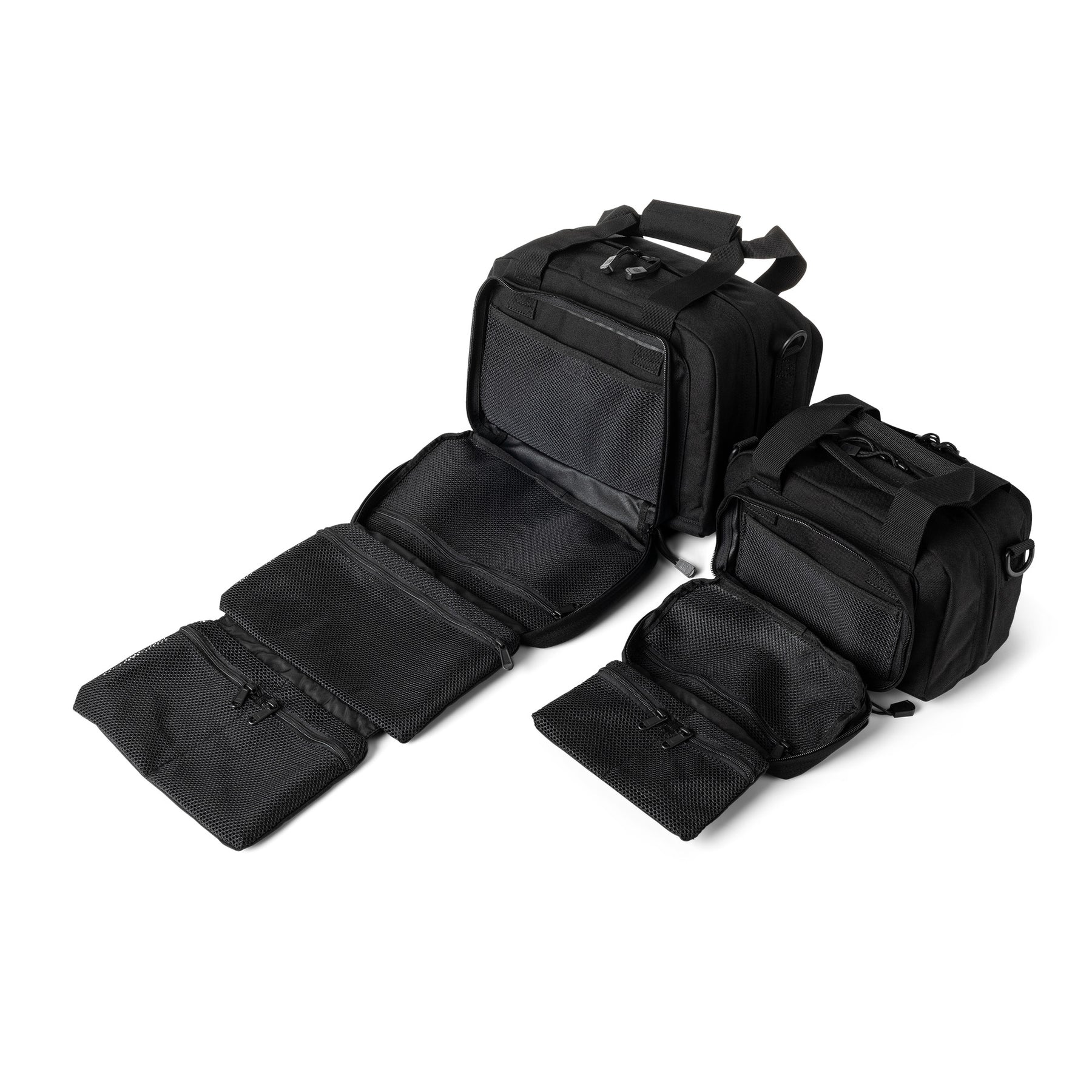 Borsa tattica 5.11 Small Kit Bag da 8 litri**, di colore nero, compatta e versatile per il trasporto di attrezzatura (Field Tested), con doppia maniglia superiore e tracolla a D per il trasporto