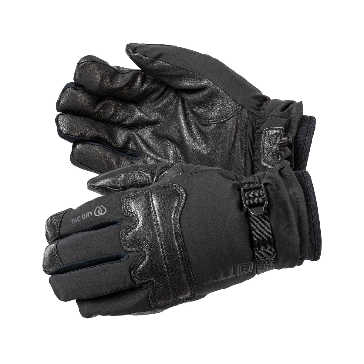 Guanti invernali isolati 5.11 Caldus 2.0 Primaloft Insulated Glove, impermeabili (Tac Dry), con imbottitura Primaloft, palmo in pelle rinforzata e chiusura regolabile sul polso, guanti tattici per il freddo