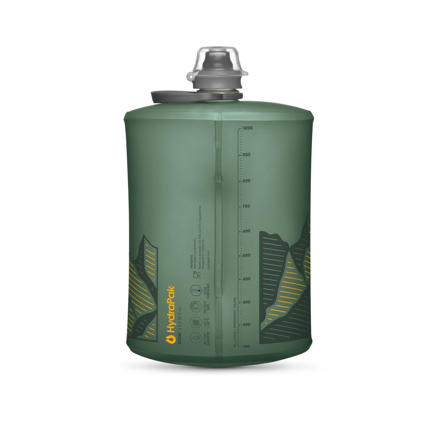 HYDRAPAK | STOW - Bottiglia pieghevole - BackPacco - BP-HYDRAPAK-GS351GR